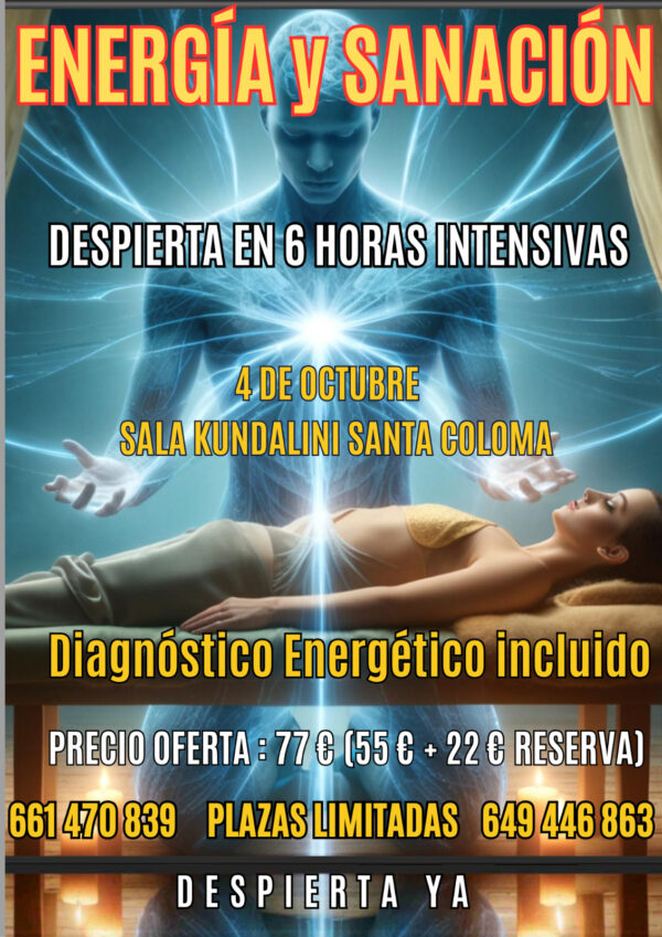 Plaza en el Curso Energía y Sanación Barcelona 4 de octubre