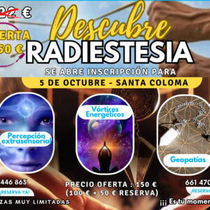 Plaza en el Curso Radiestesia Barcelona 5 de octubre