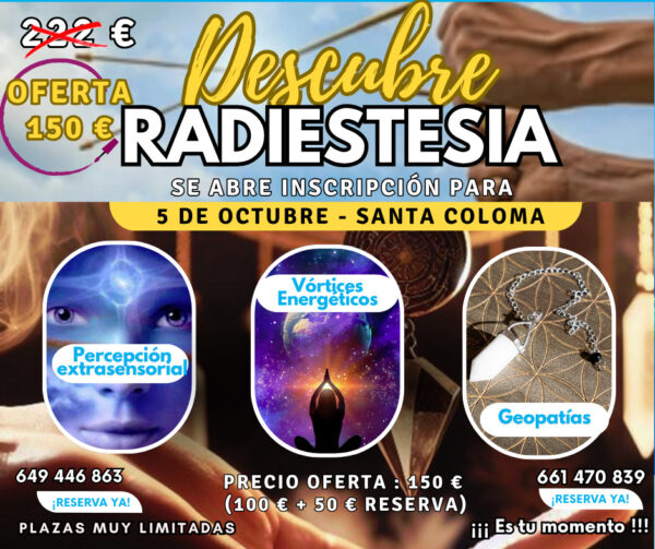 Plaza en el Curso Radiestesia Barcelona 5 de octubre